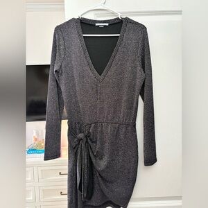 Black and Silver Women's Mini Dress